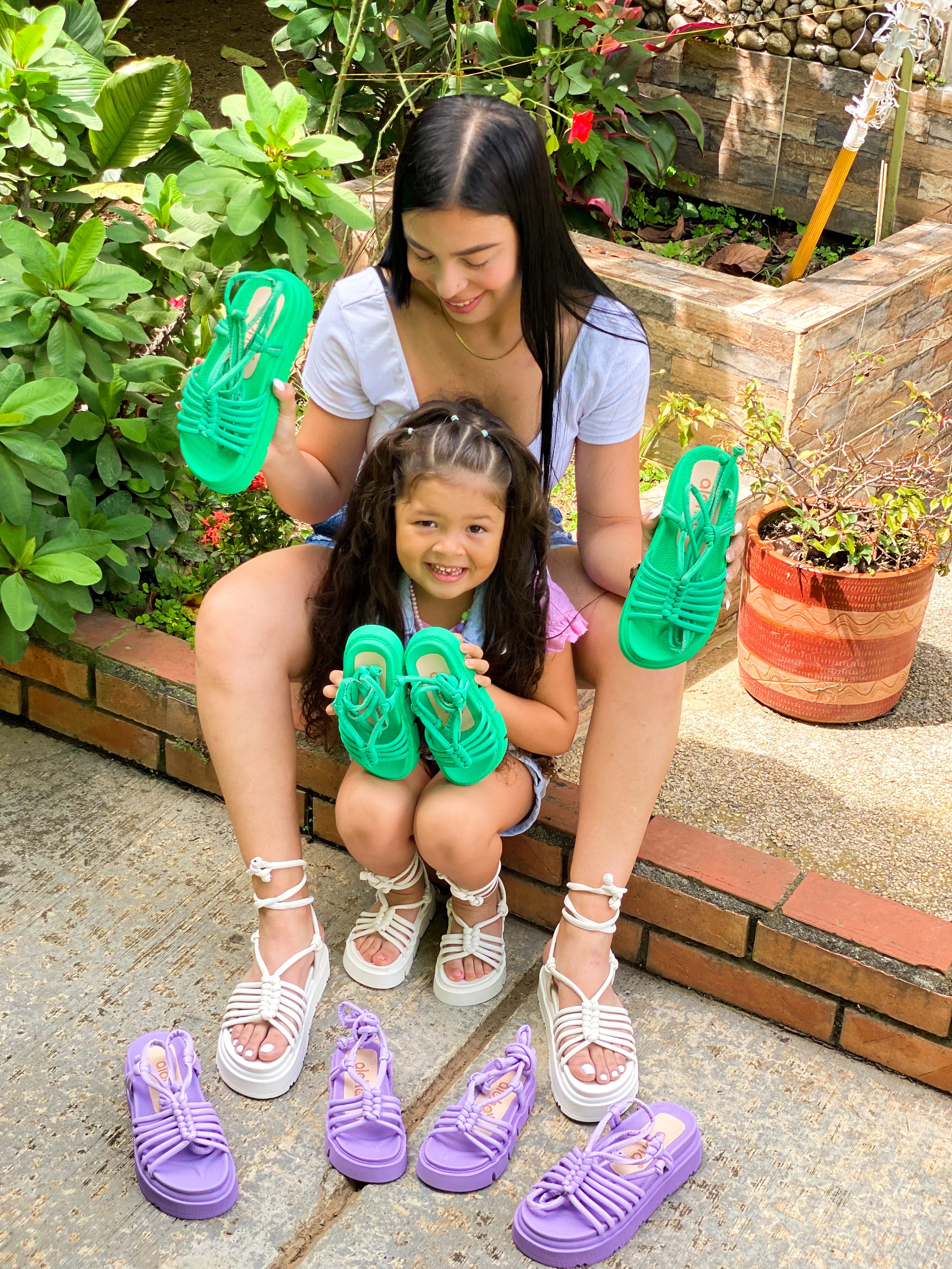 Sandalias para mama fashion e hija